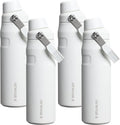 Stanley IceFlow Flip Straw 2.0 Water Bottle 24 OZ | Built-In Straw with Larger Opening | Lightweight & Leak-Resistant | Insulated Stainless Steel | BPA-Free | Frost (Pack of 4)