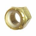 Fastenere Nylon Insert Hex Lock Nuts - 5/16'-18 (500-Pack) Solid Brass Alloy Steel Grade 360, Plain Finish, Corrosion-Resistant, Multi-Use Hardware Nuts - Secure Fastening w/Hex Socket Drive