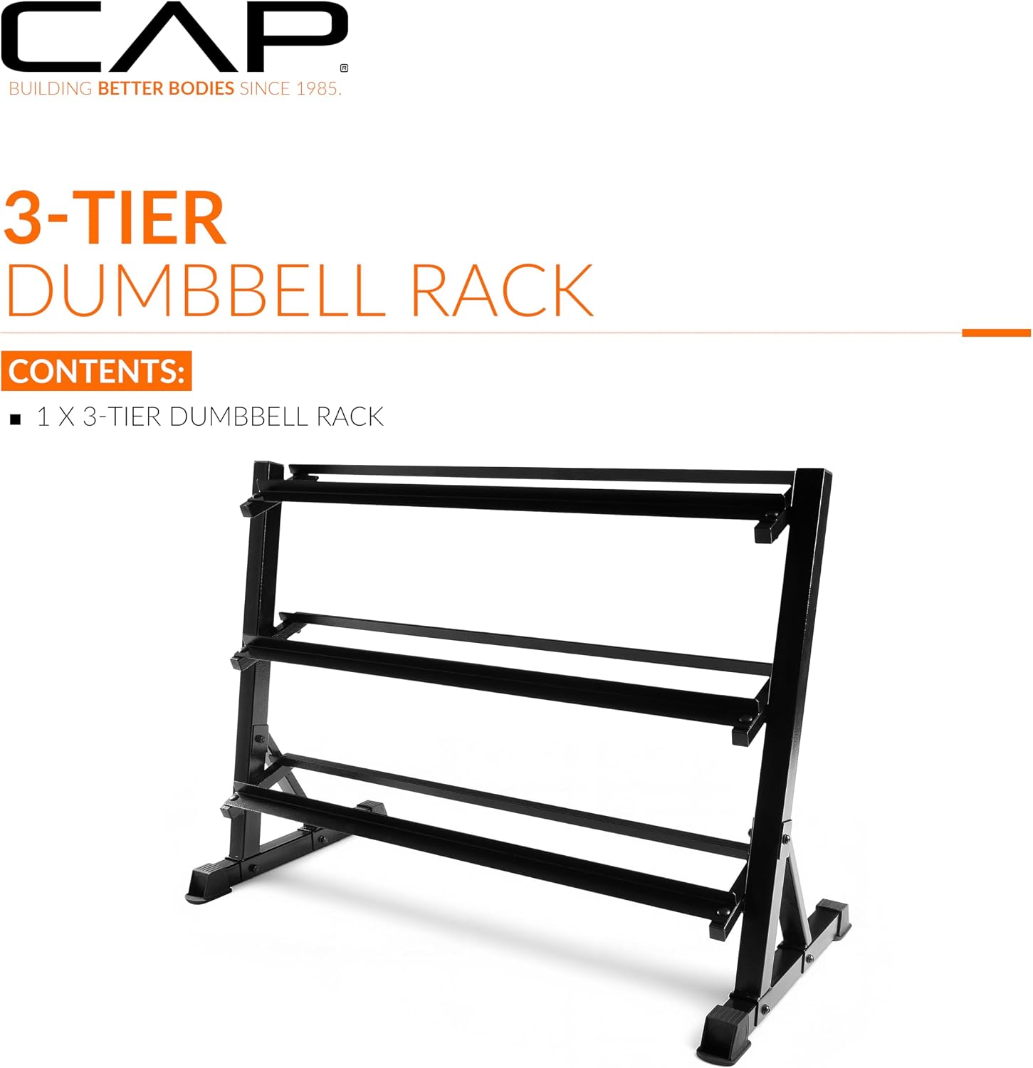 CAP Barbell Dumbbell Rack |5-35lb, 5-50lb or 5-75lb Dumbbell Storage | Multiple Options