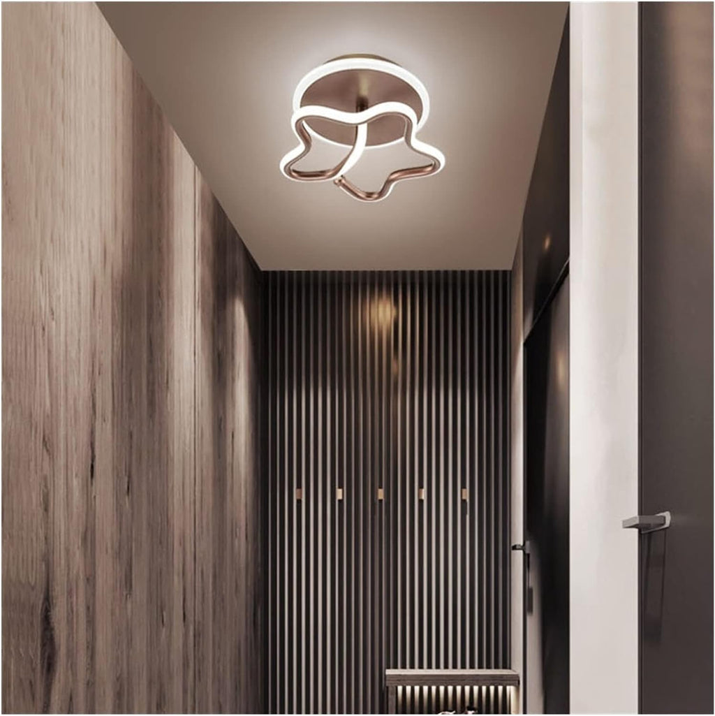 Gold Led Ceiling Lights Compatible with Living Room Bedroom - Hall Corridor Lamp Stars Loft Stairs Light Luminaria,Chandelier