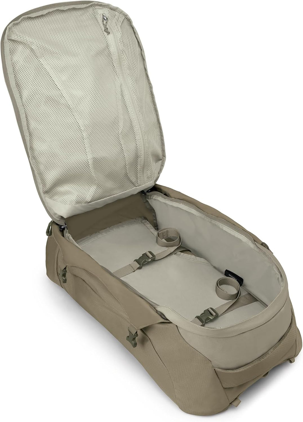 Osprey Farpoint 55L Men's Travel Backpack - Carry On Bag with Personal Item Sized Detachable Daypack, Sawdust