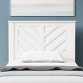Glenwillow Home LaFerme Wood Panel Headboard in White - Twin Size