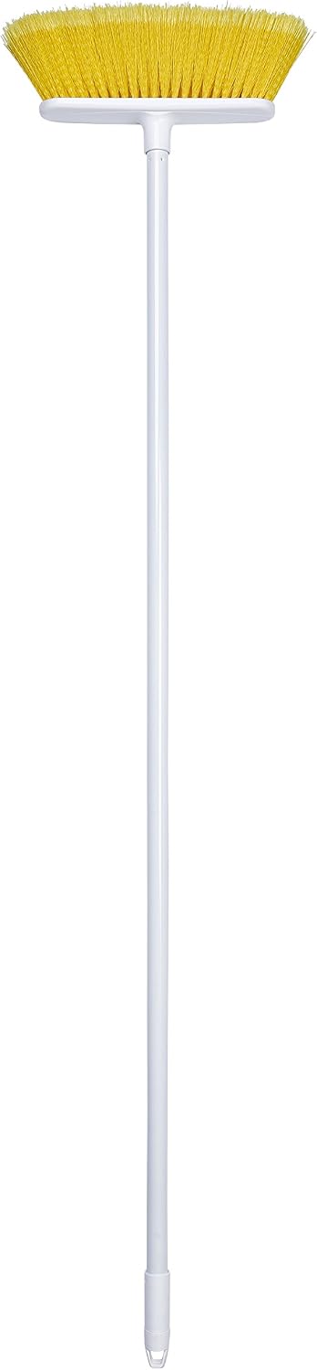 The Original Soft Sweep Magnetic Action Broom Assorted Colors with White Metal Handles (12 Brooms)