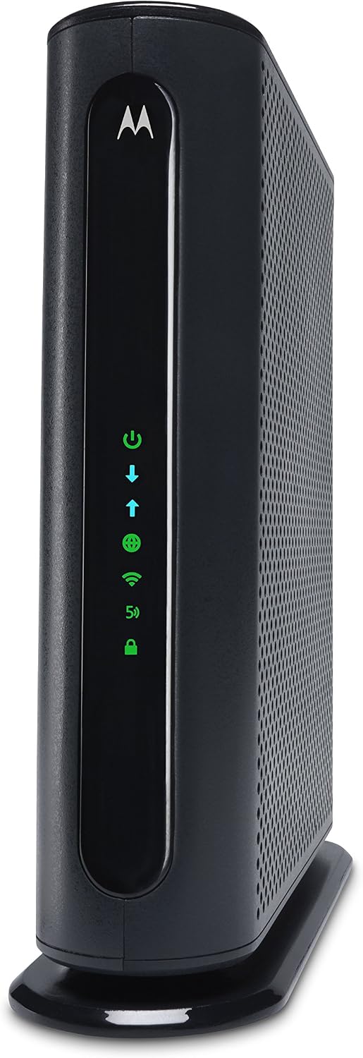 Motorola MG7540 Cable Modem WiFi Router Combo | Approved by Comcast Xfinity, Cox, Spectrum | Plans Up to 300 Mbps | AC1600 WiFi Speed | DOCSIS 3.0