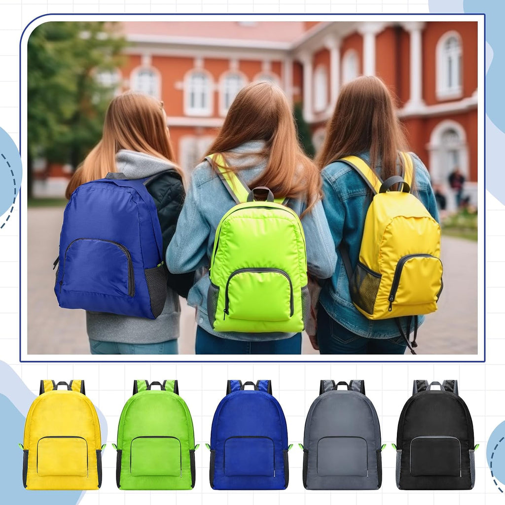 Eccliy 50 Pack Backpacks in Bulk 17 Inches Back Pack Basic Backpack for adult Lightweight Outdoor Travel Bookbags (5 Classic Color)