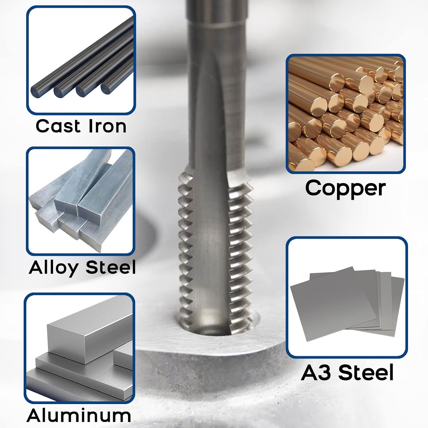Burkit 1 5/8'-12 UN Tap and Die Set, 1-5/8 x 12 UN Machine Thread Tap and Round Die Right Hand