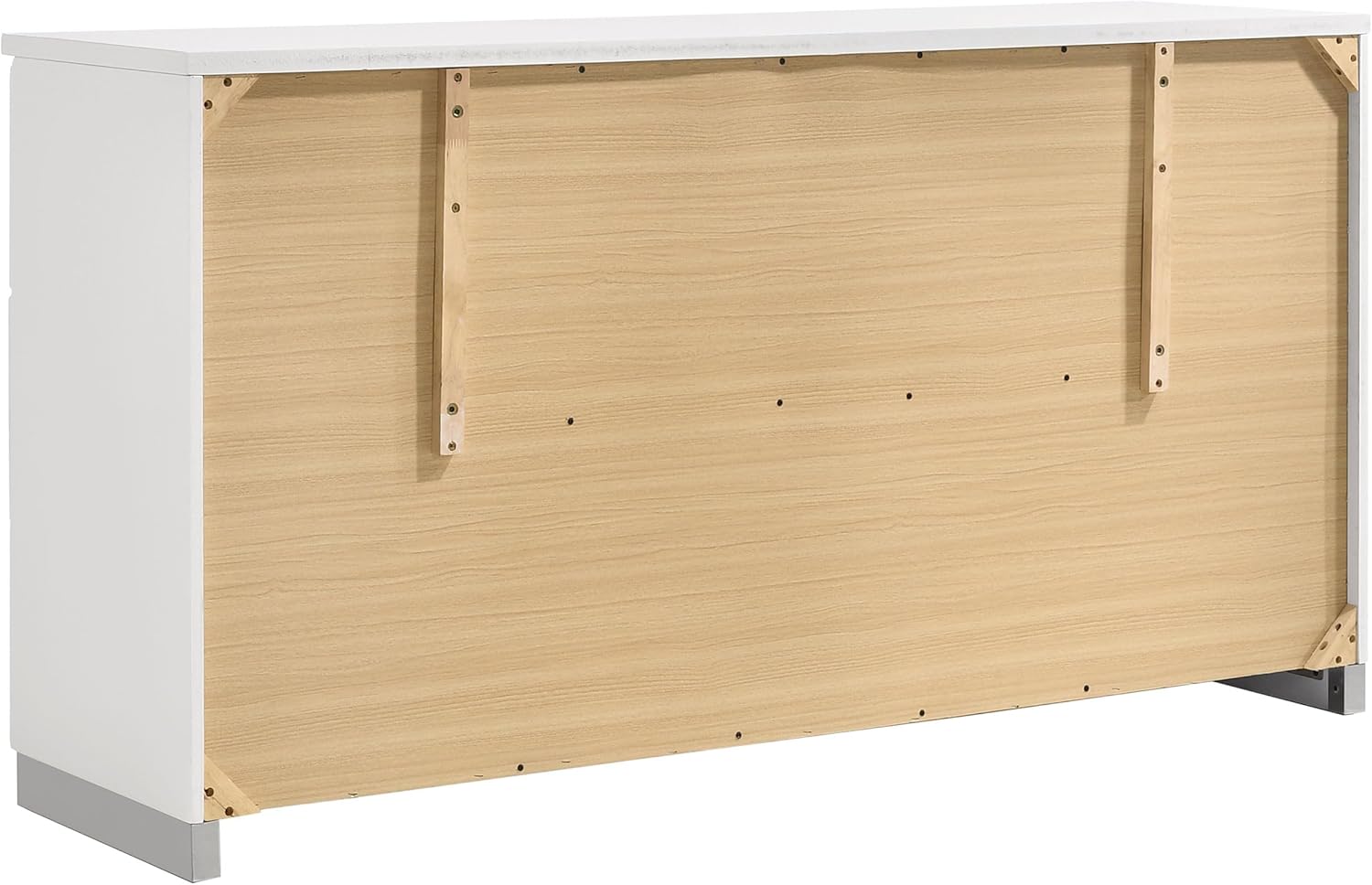 White High Gloss 4-piece Twin Bedroom Set