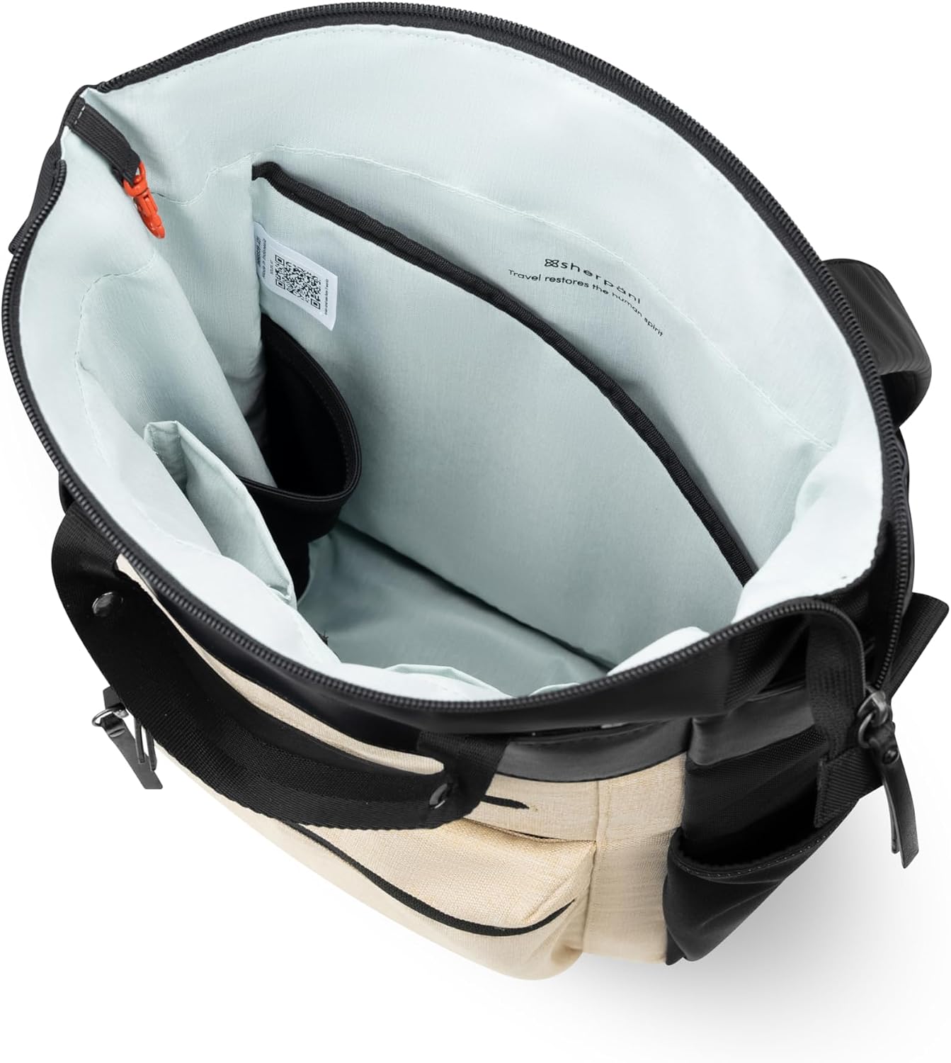 Sherpani Soleil, Anti Theft Convertible Backpack, 3 in 1 Tote, Crossbody Purse, 18L Travel Bag, Fits 13' Laptop (Straw Pro)