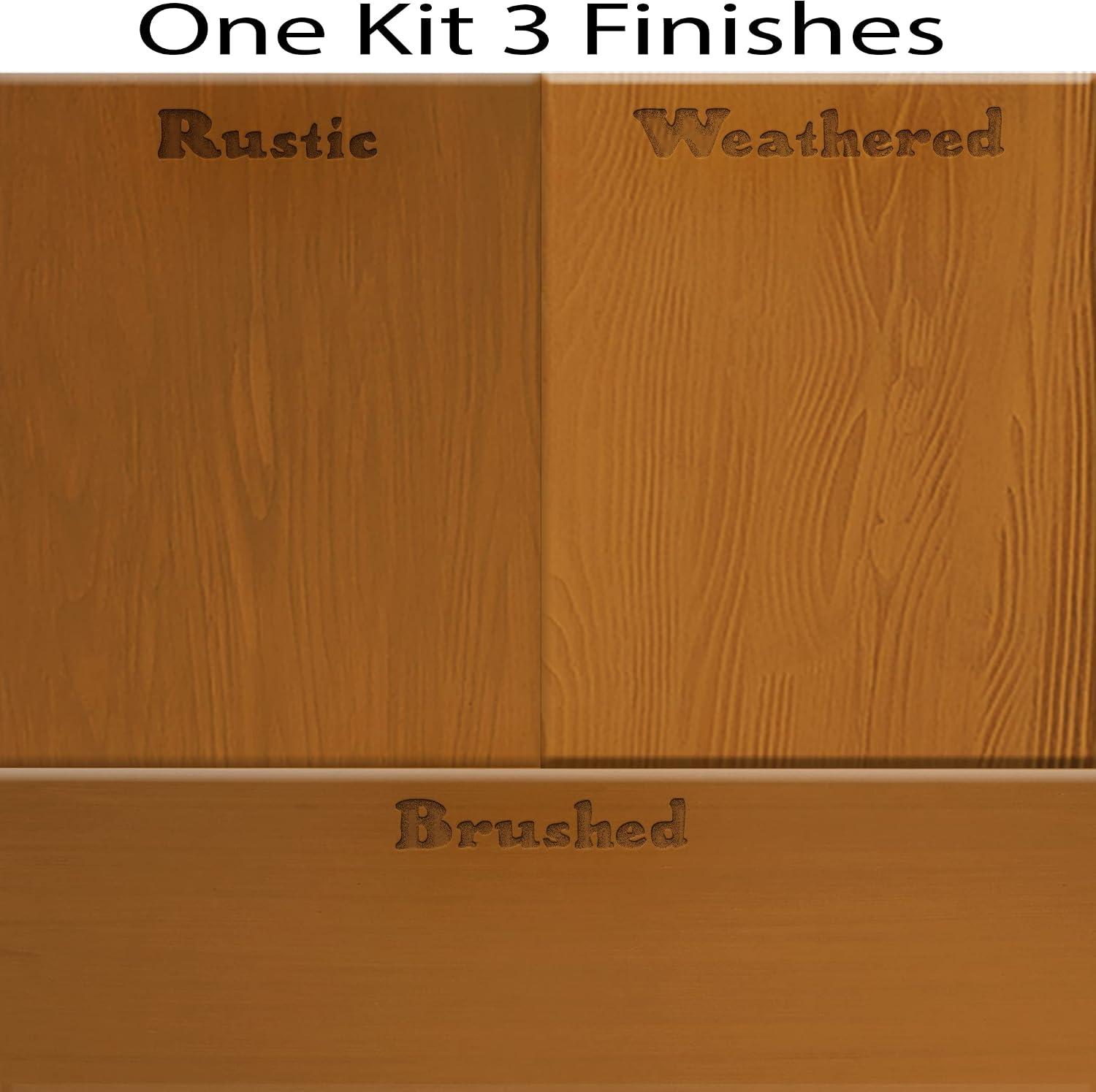 Wood Finish Countertop Kit – GO Beyond Faux Wood with Paintable Liquid Wood Based Primer and Gel Stain - Graining Tools Included (Countertop Kit, Cedar)
