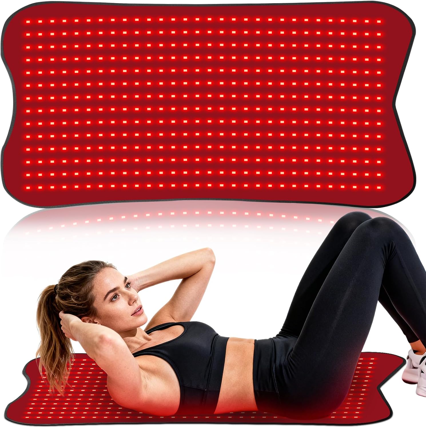 Red Light Therapy Mat for Body, Red Light Therapy Pad with 420 LEDs, 2 in 1 (660nm & 850nm), Adjustable Timer & Intensit