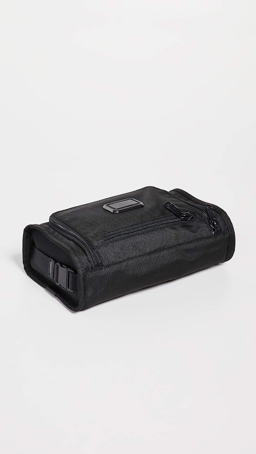 TUMI - Alpha Travel Kit - Travel Toiletry Bag - Compact Travel Organizer for Cosmetics & Essentials - TUMI Tracer - Black