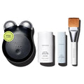 NUFACE MINI+ Facial Sculpting Tool - Microcurrent Face Massager Device for Skin Tightening, Contouring, Depuffing & Toning + Lymphatic Drainage & Activator Gel, Midnight Black