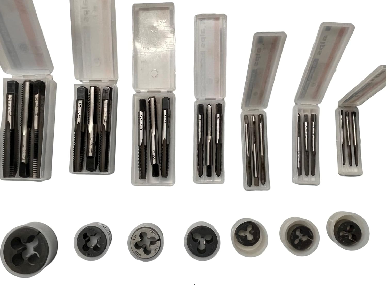Metric Tap Die Set Left Hand - M3x0.5mm /M4x0.7mm/M5x0.8mm/M6x1.0mm/M8x1.25mm/M10x1.5mm/M12x1.75mm/M14x2.0mm/M16x2.0mm/M18x2.5mm/M20x2.5mm