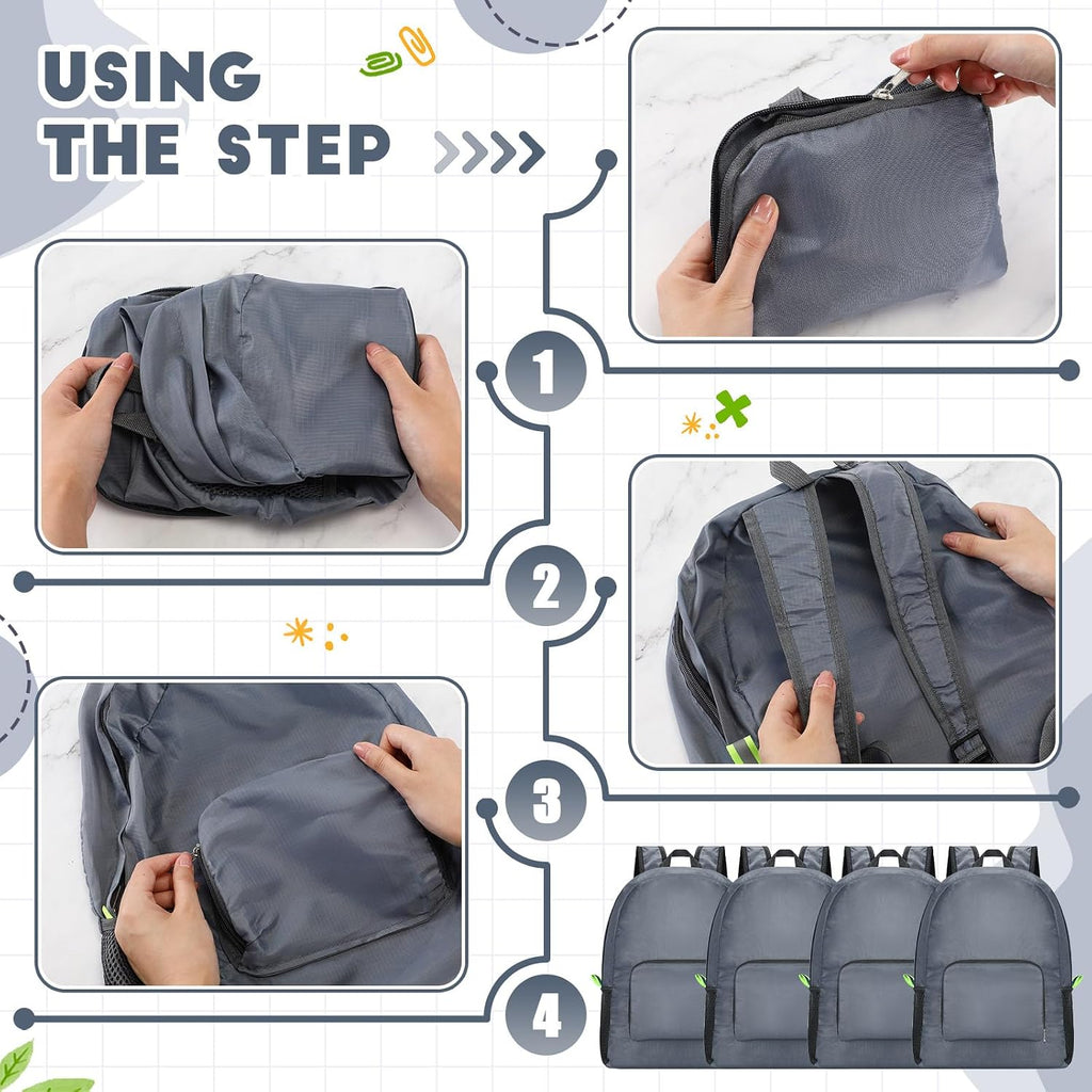 Eccliy 50 Pack Backpacks in Bulk 17 Inches Wholesale Back Pack Basic Backpack for adult Lightweight Outdoor Travel Bookbags(Gray)