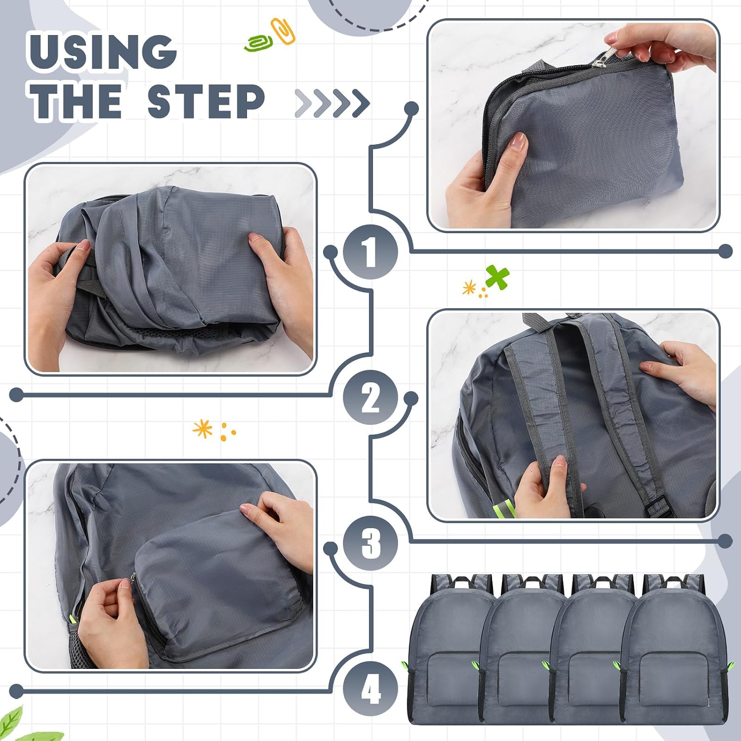 Eccliy 50 Pack Backpacks in Bulk 17 Inches Wholesale Back Pack Basic Backpack for adult Lightweight Outdoor Travel Bookbags(Gray)