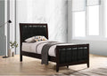 GOWE Cappuccino and Black Twin Panel Bed
