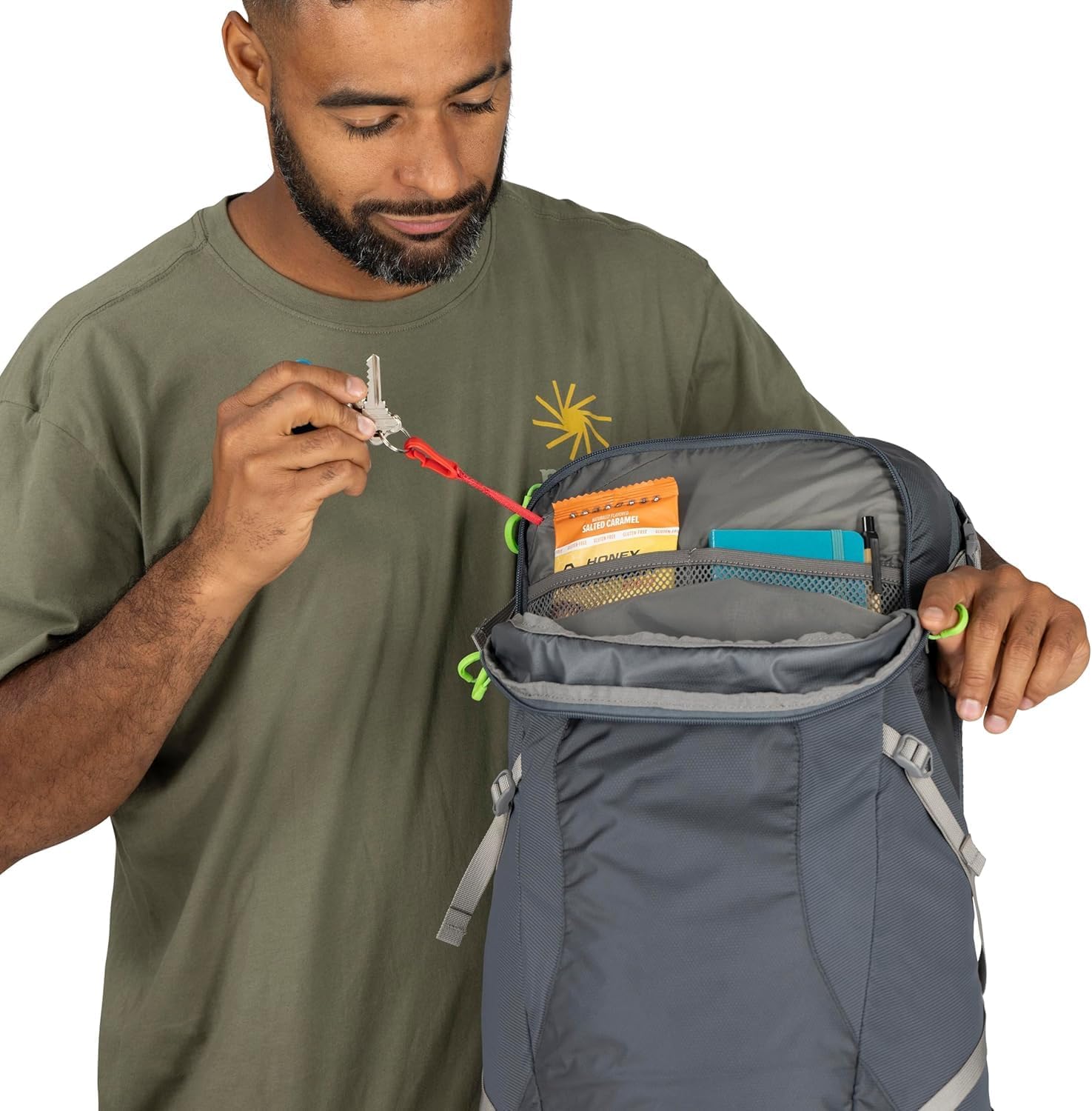 Osprey Sportlite 25L Lightweight Hiking Backpack for Men and Women, Pine Leaf Green, M/L