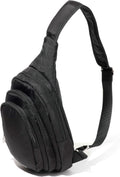 Baggallini Securtex® Anti-Theft Multi Zip Sling - Lightweight 8.6'x15.2' Travel Bag with Locking Zippers & RFID Protection