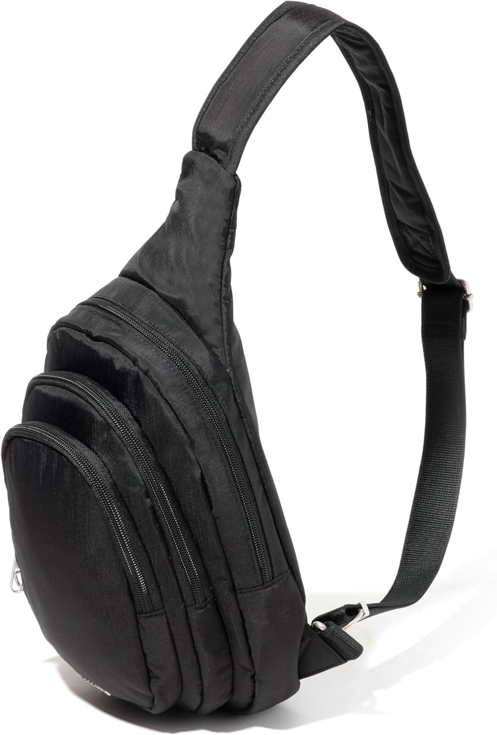 Baggallini Securtex® Anti-Theft Multi Zip Sling - Lightweight 8.6'x15.2' Travel Bag with Locking Zippers & RFID Protection