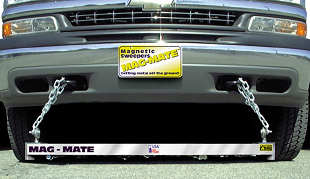 MAG-MATE YS4800 Magnetic Yard Sweeper, Aluminum and Stainless Steel Tool with Eyelet Brackets, for Lifting Metal, 6.81' L x 48' W x 2.68' H, 52 lbs.