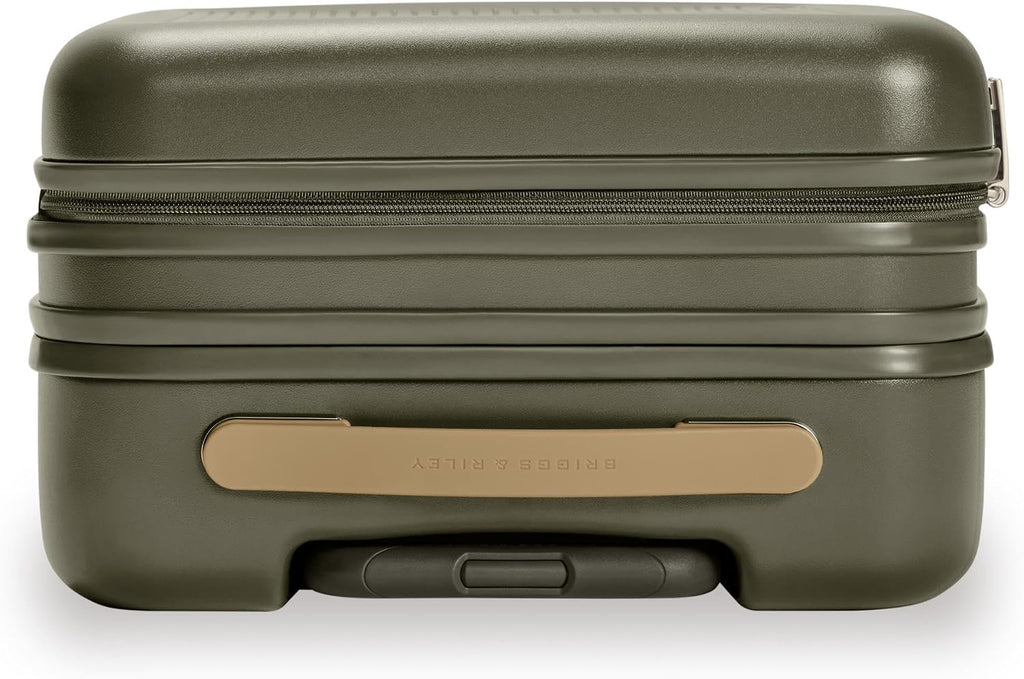 Briggs & Riley 21' Global Carry On Expandable Spinner - Luggage for Travel, Suitcases with Wheels, Hardside Rolling Bag for Men & Women, Self-Repairing Zipper - Sympatico Collection, Olive