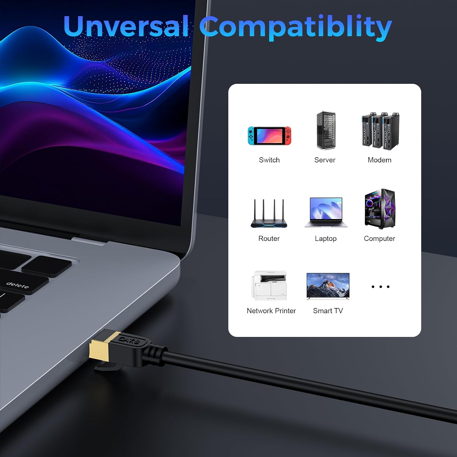 Cat 8 Bulk Ethernet Cable, 1000FT High Speed Heavy Duty 26AWG Cat8 LAN Network Cable 40Gbps, 2000Mhz with Easy Pull Box, Outdoor&Indoor Internet Cable Compatible for Router Gaming Modem Xbox