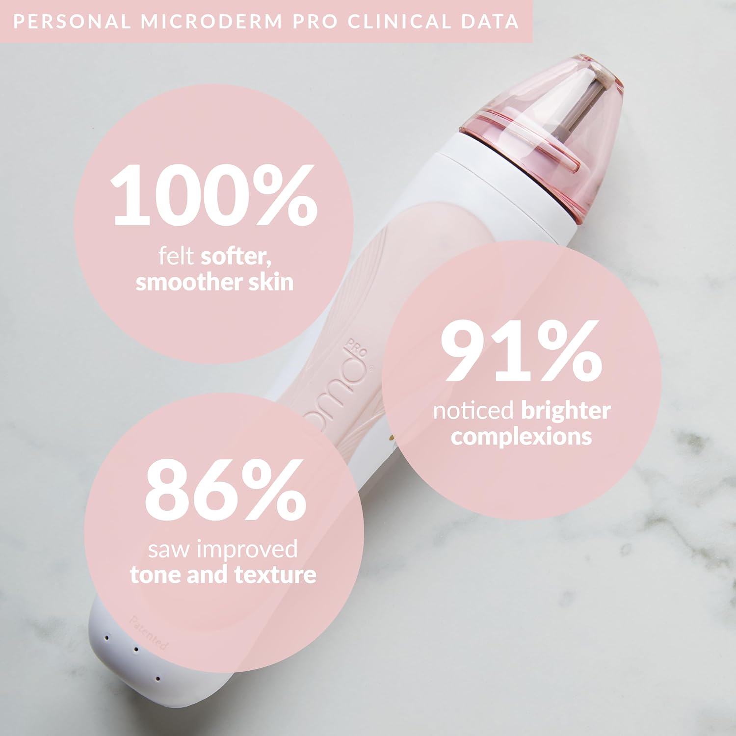 PMD Beauty Personal Microderm Pro - At-Home Use, Facial Exfoliator Tool, Microdermabrasion Machine Kit for Face and Body Skincare