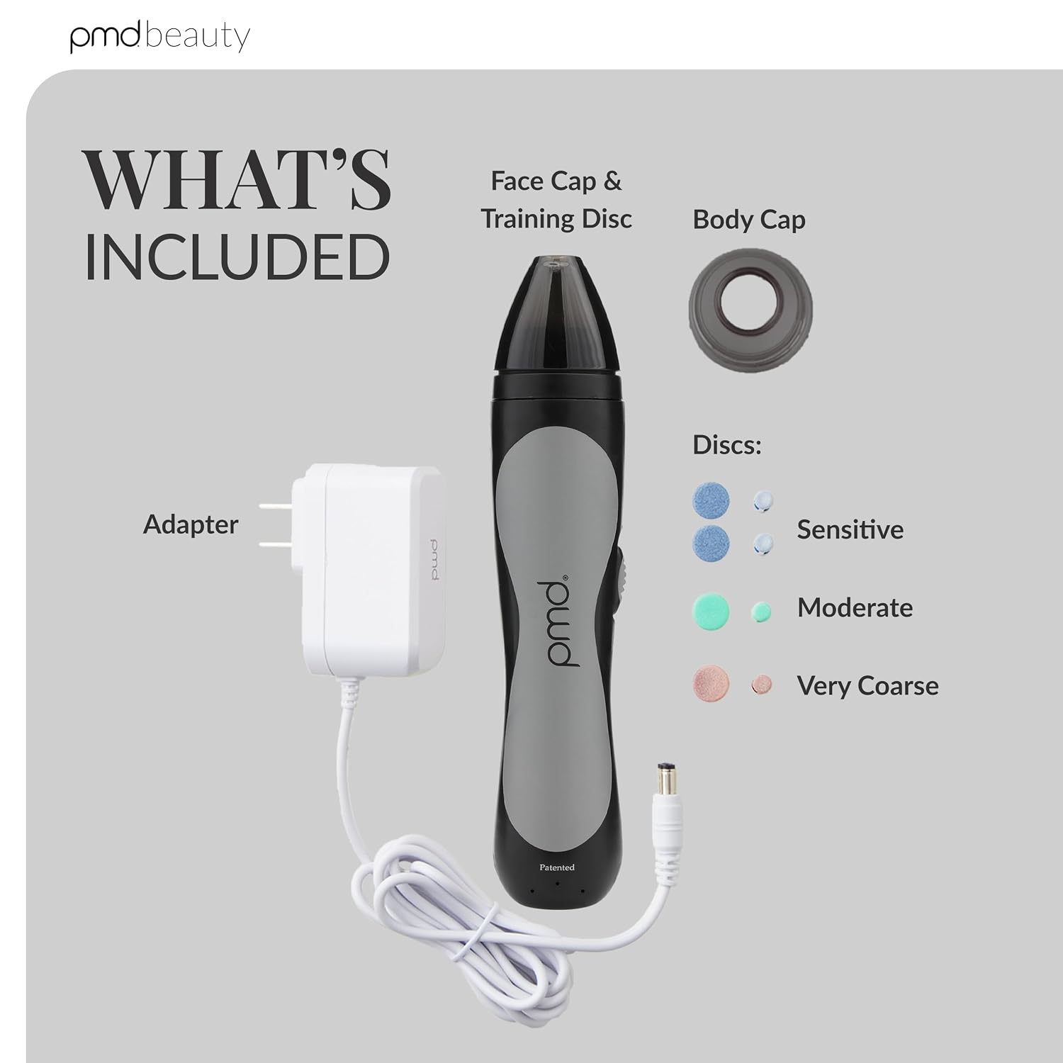 PMD Beauty Personal Microderm Man - At-Home Microdermabrasion Machine with Kit for Face & Body - Exfoliating Crystals and Vacuum Suction for Bold and Striking Skin