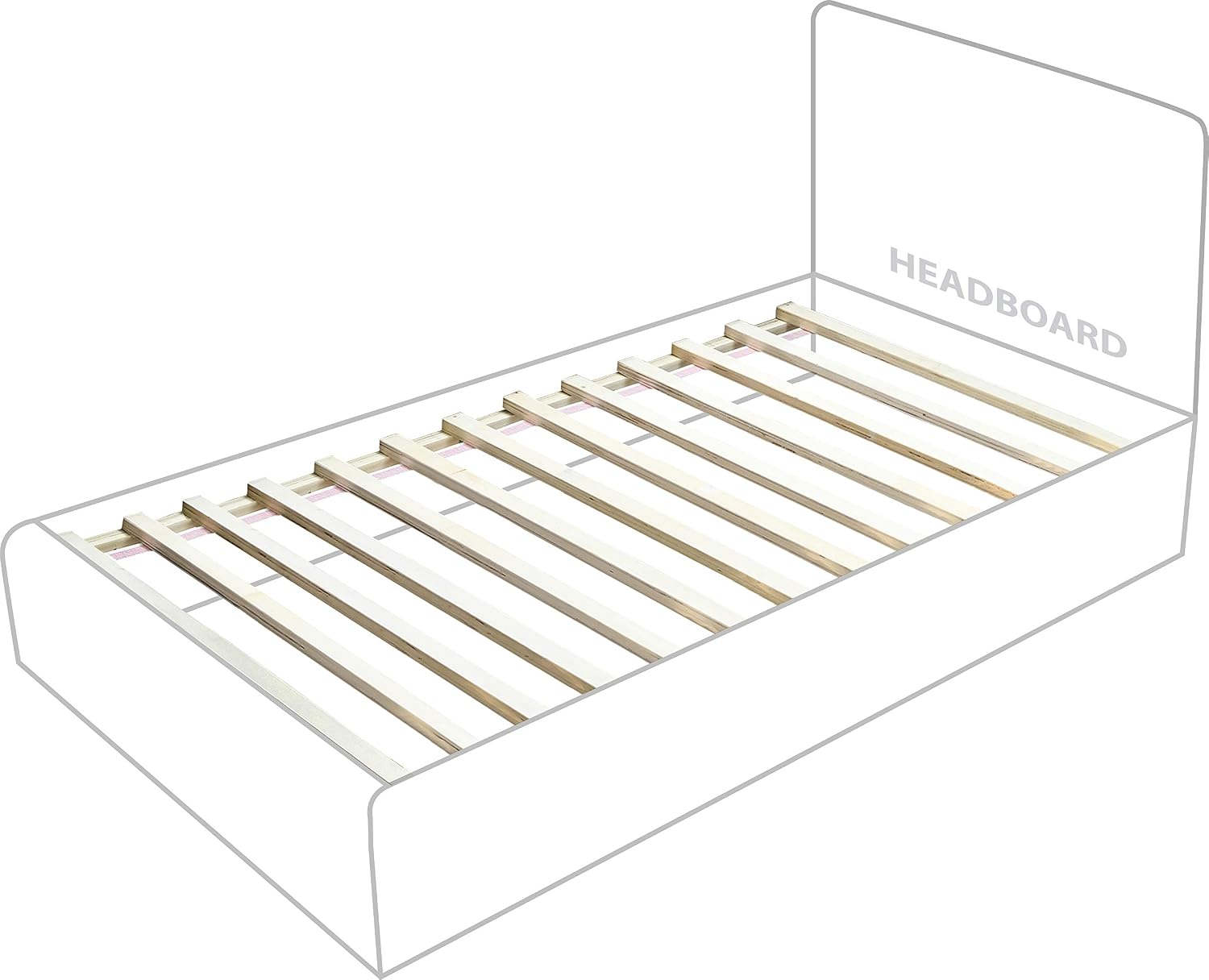 Meridian Furniture B1211Cream-T Vaughn Collection Modern | Contemporary Twin Bed with Soft Cream Chenille Fabric, Natural Finish Solid Wood Base, 52.75' W x 87.75' D x 44.5' H, Cream, Twin