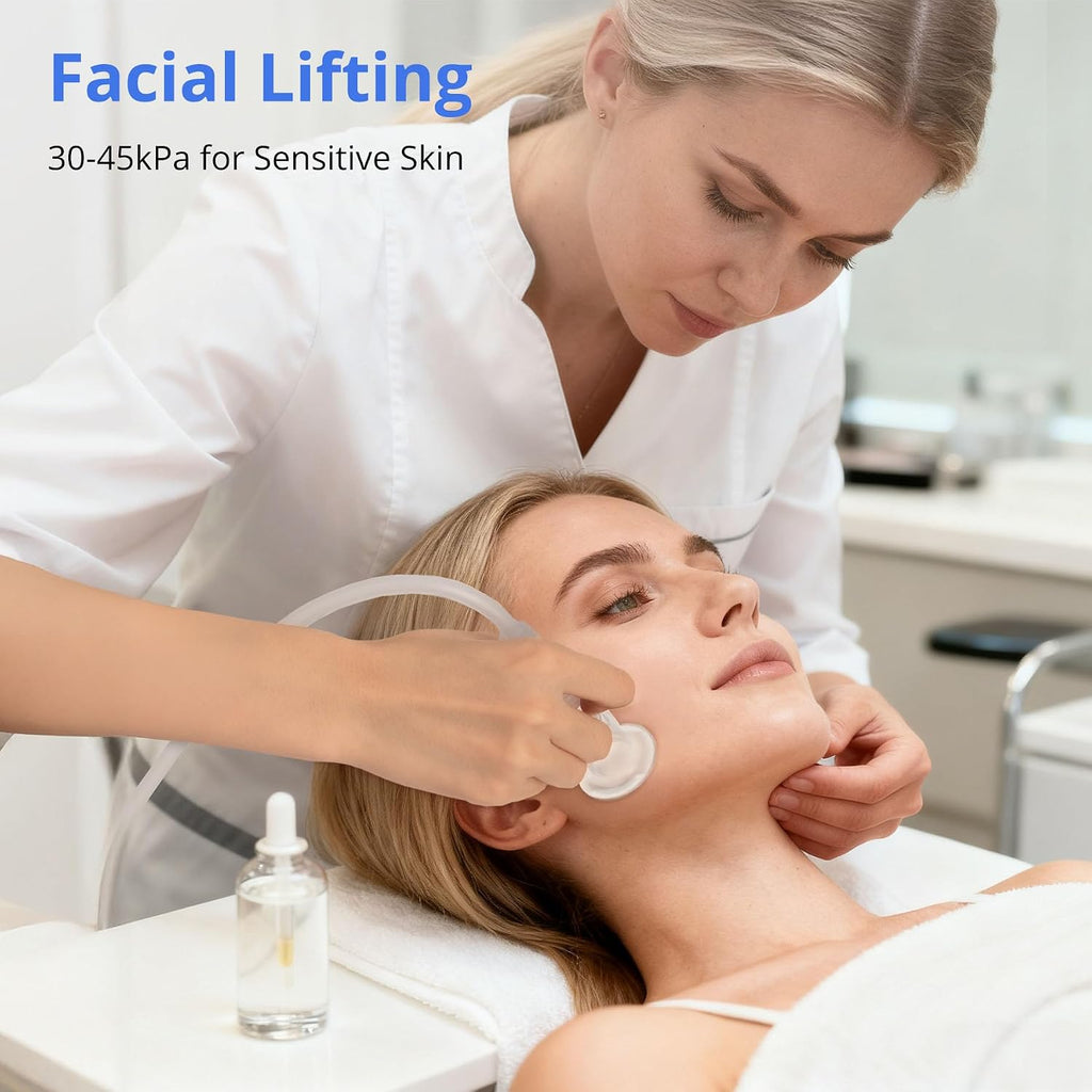 Vacuum Therapy Cupping Machine Multi-Functional Scraping and Cupping Massager Set with 24 Cups and Touch Screen for Salon with Body, Back, Face Care Massage, 4 Modes Adjustable Suction for Salon Work