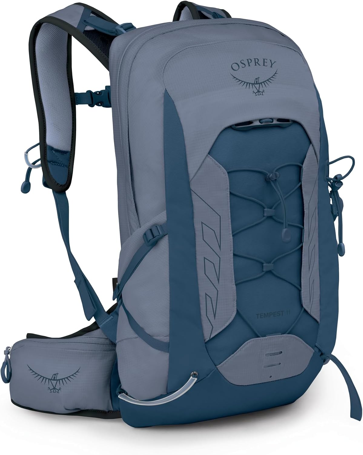 Osprey Tempest 11L Women's Lightweight Hiking Backpack - Small Daypack for Travel & Camping, Anchor Blue/Atlas