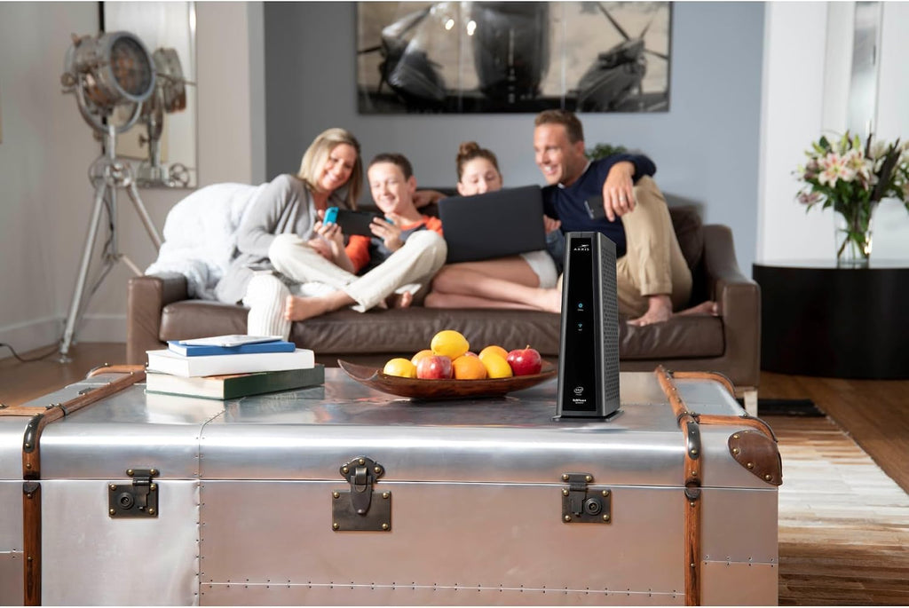 Arris (SBG8300-RB) - Cable Modem Router Combo - Fast DOCSIS 3.1 Gigabit & AC2350 WiFi,Comcast Xfinity, Cox, Spectrum & More, 1 Gbps Max Internet Speeds, 4 OFDM Channels - Renewed