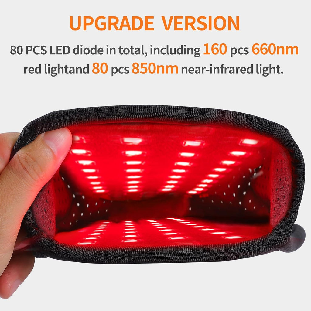 DGXINJUN Cordless Red Light Therapy for Hand Fingers Palm Pain Relief Led Portable Wireless Near Infrared Light Therapy Devices Wearable Rechargeable with 4000mAh Battery