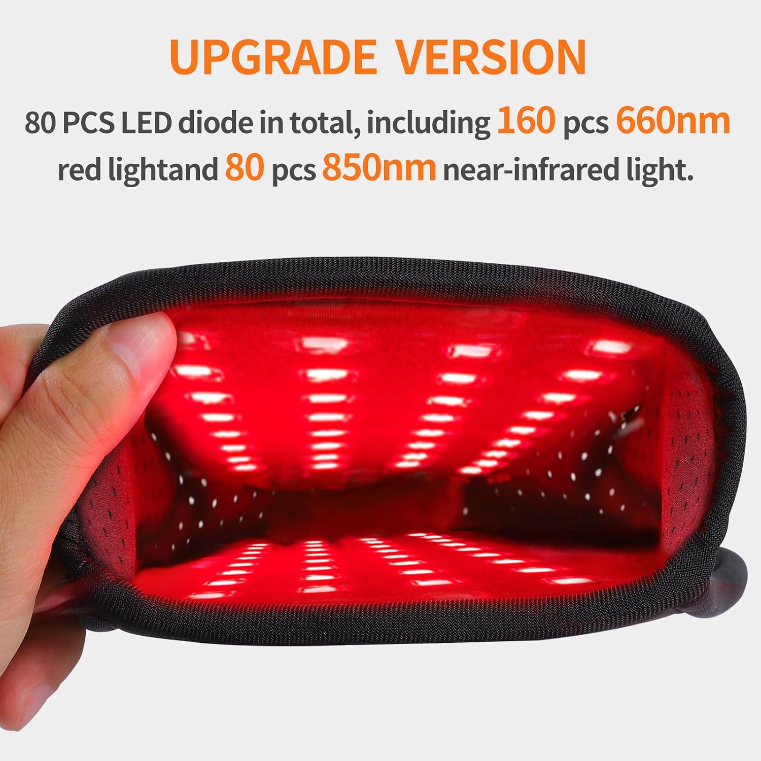 DGXINJUN Cordless Red Light Therapy for Hand Fingers Palm Pain Relief Led Portable Wireless Near Infrared Light Therapy Devices Wearable Rechargeable with 4000mAh Battery