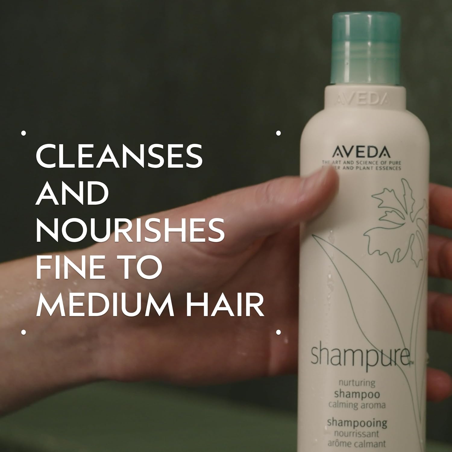 Aveda Shampure Nurturing Shampoo for Fine to Medium Hair | Gently Cleanses and Nourishes Hair | With Abyssinian Oil | Calming Aroma of Lavender & Ylang Ylang | 96% Naturally Derived*