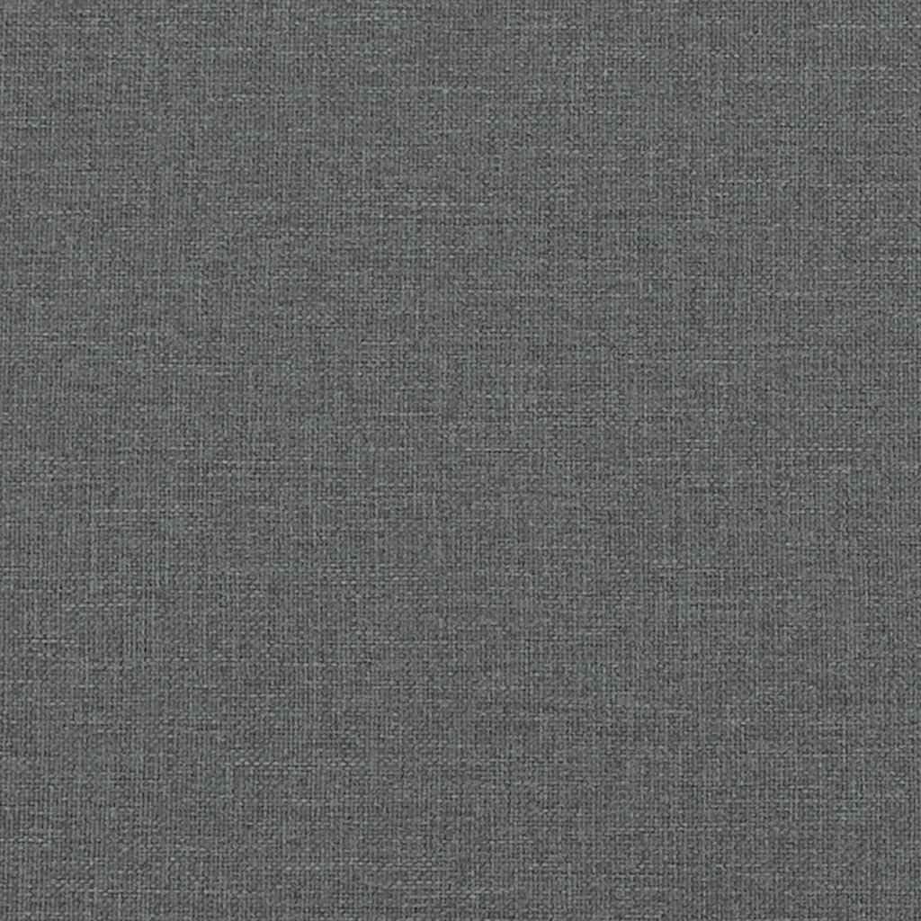 Twin XL Upholstered Bed Frame with Headboard in Dark Grey 100% Polyester Fabric, Engineered Wood Structure for Lasting Durability and Easy Assembly, Modern Minimalist Design