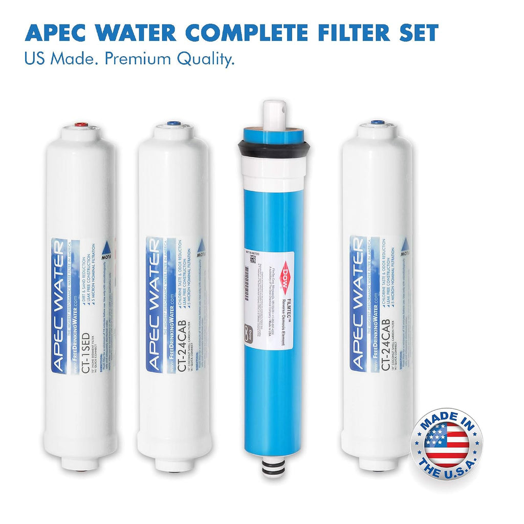APEC Water Systems RO-CTOP Portable Countertop Reverse Osmosis Water Filter System, Installation-Free, fits Most Standard Faucet