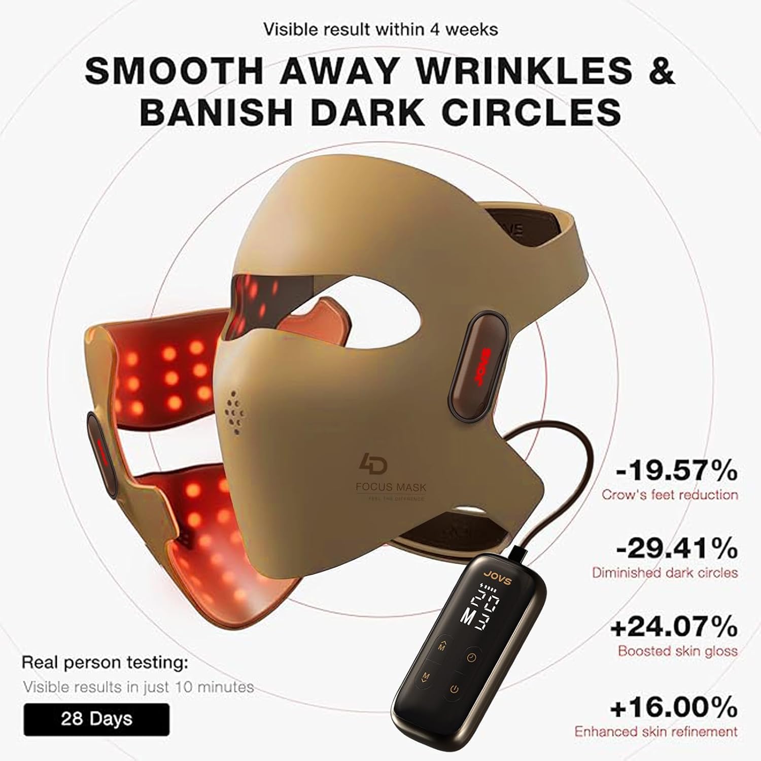 JOVS 4D Laser Light Therapy Mask (Gold)