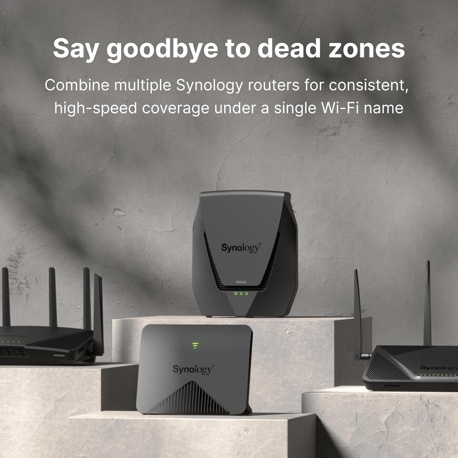 Synology WRX560 - Dual-Band Wi-Fi 6 Router, 2.5Gbps Ethernet, VLAN segmentation, Multiple SSIDs, parental controls, Threat Prevention, VPN (US Version)