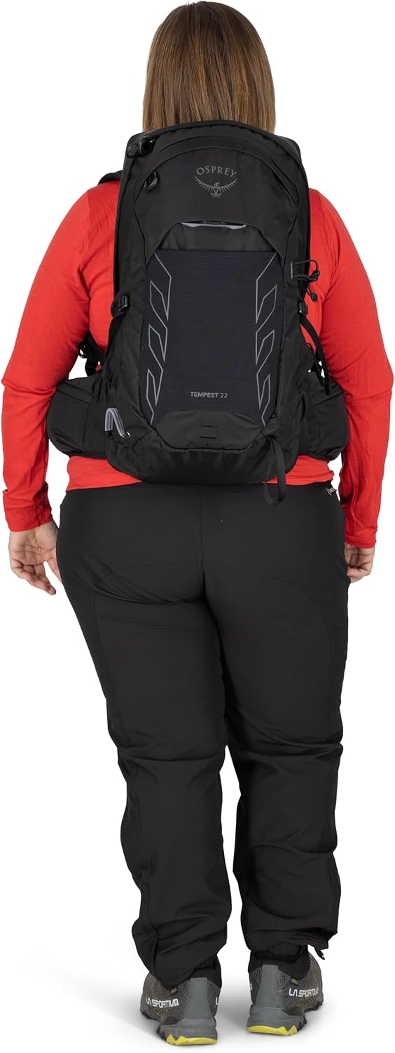 Osprey Tempest 22L Women's Lightweight Hiking Backpack - Small Daypack for Travel & Camping, Anchor Blue/Atlas, Extended Fit