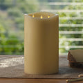 Luminara Tri-Flame Flameless LED Candle, Ivory 5.8' x 9.7', Moving Flame Real Wax Home Decor Battery Operated Emergency Light, Religious Ceremony Safe
