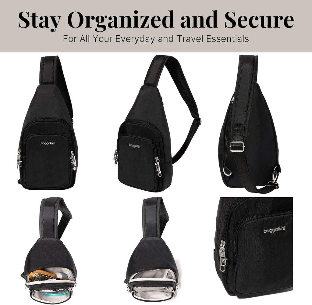 Baggallini Securtex Anti-Theft Daytripper Sling