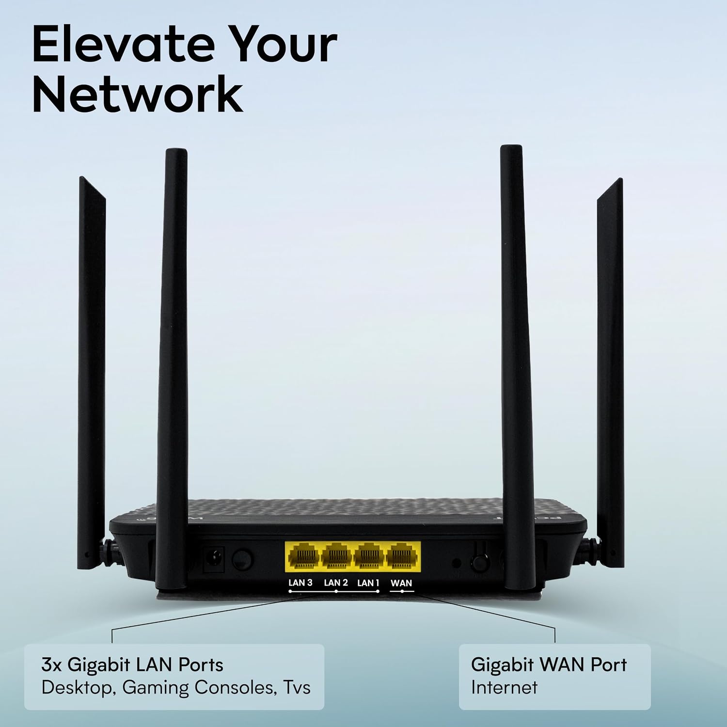 PW-AX1800 WiFi 6 Dual-Band Router with VLAN Support, OpenVPN/WireGuard/IPsec VPN Client/Server - Compatible with ExpressVPN/SurfShark etc., Parental Controls, Ad Blocking, Gigabit Ethernet