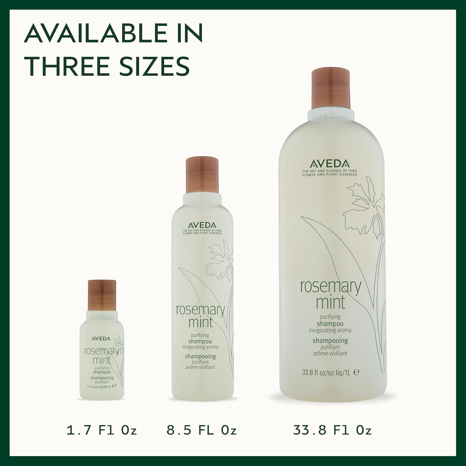 Aveda Rosemary Mint Purifying Shampoo | Clarifying Shampoo | Gently Removes Buildup, Adds Shine | For Normal to Oily Hair, Fine to Medium Hair Types | Invigorating Aroma| 97% Naturally Derived*