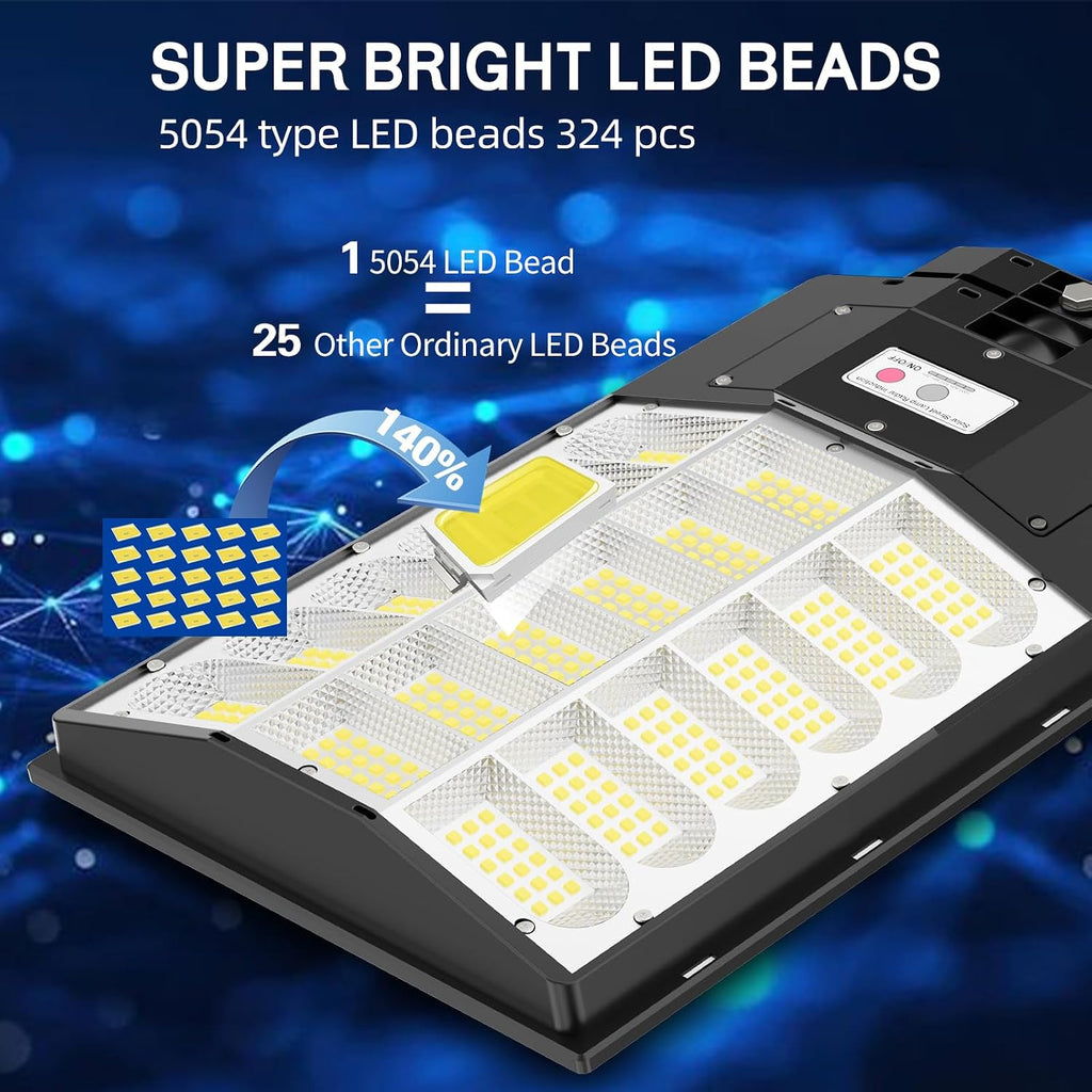 8000W Solar Street Light, Solar Street Lights Outdoor Waterproof IP67, Outdoor SolarLamp with Motion Sensor & Dusk to Dawn - Durable, Energy-Efficient SolarLighting for Garden, Yard, Driveway