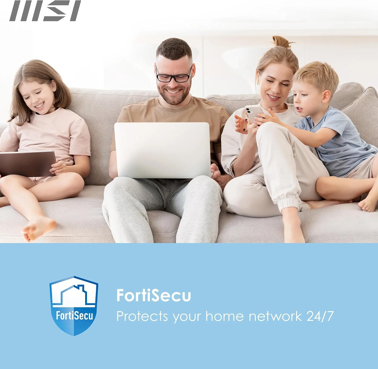 MSI Roamii BE Pro Mesh System - 2 Pack WiFi 7 BE11000Mbps Whole Home WiFi System, 2.5G Ports, Security and Parental Controls, VPN Supported