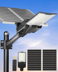 Ofuray OL-10000W Solar Street Lights Outdoor,Ultra High Power Solar Security Flood Lights Parking Lot Lights Commercial Dusk to Dawn,IP67 6500k Led with Remote for Street,Court,Barn