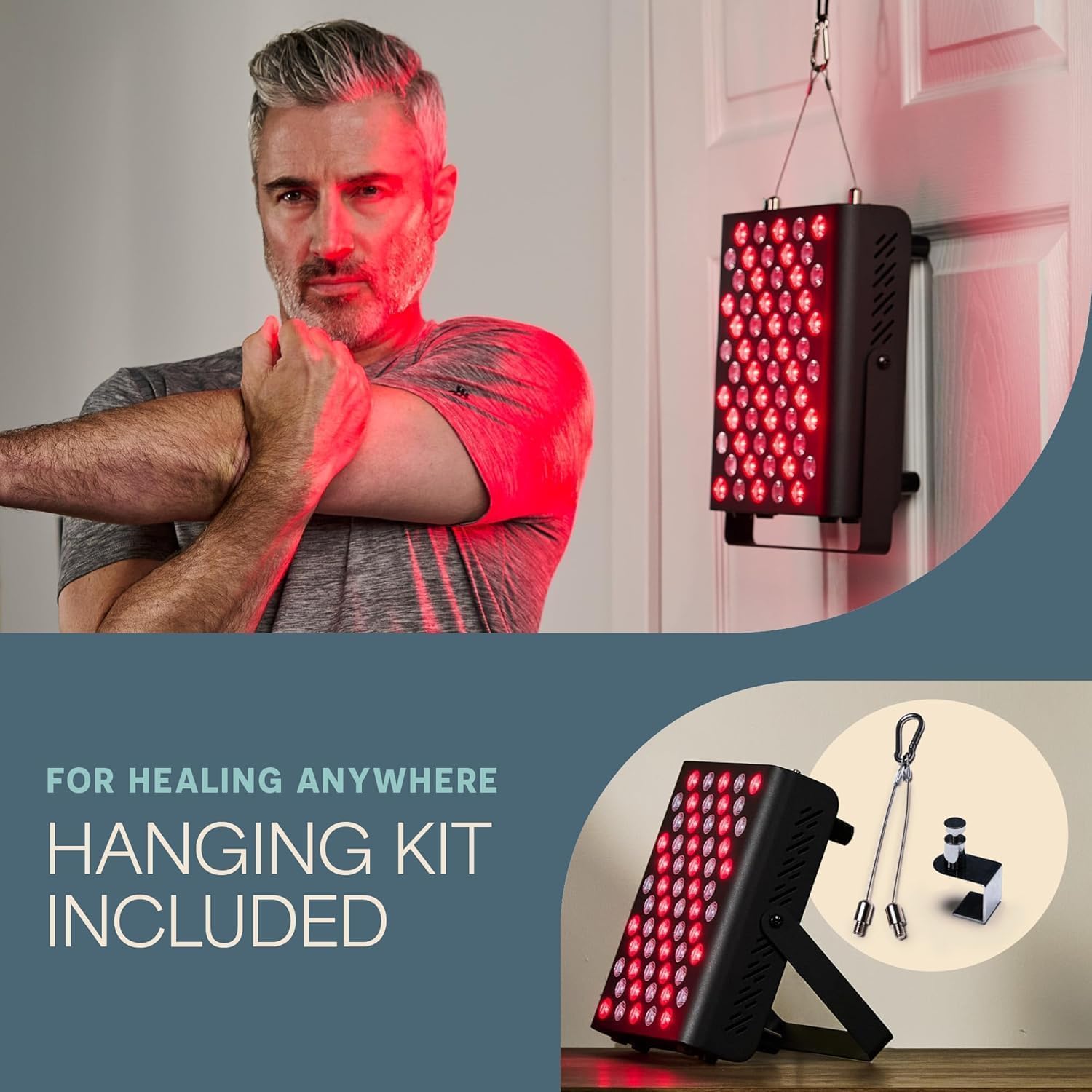 LifePro Red Light Therapy for Body Panel - 90 & 120 Dual Chip LEDs - 660nm & 850nm Near Infrared Full Body Red light Therapy Panel - For Daily Wellness & Comfort -Includes Hanging Kit and Eyewear