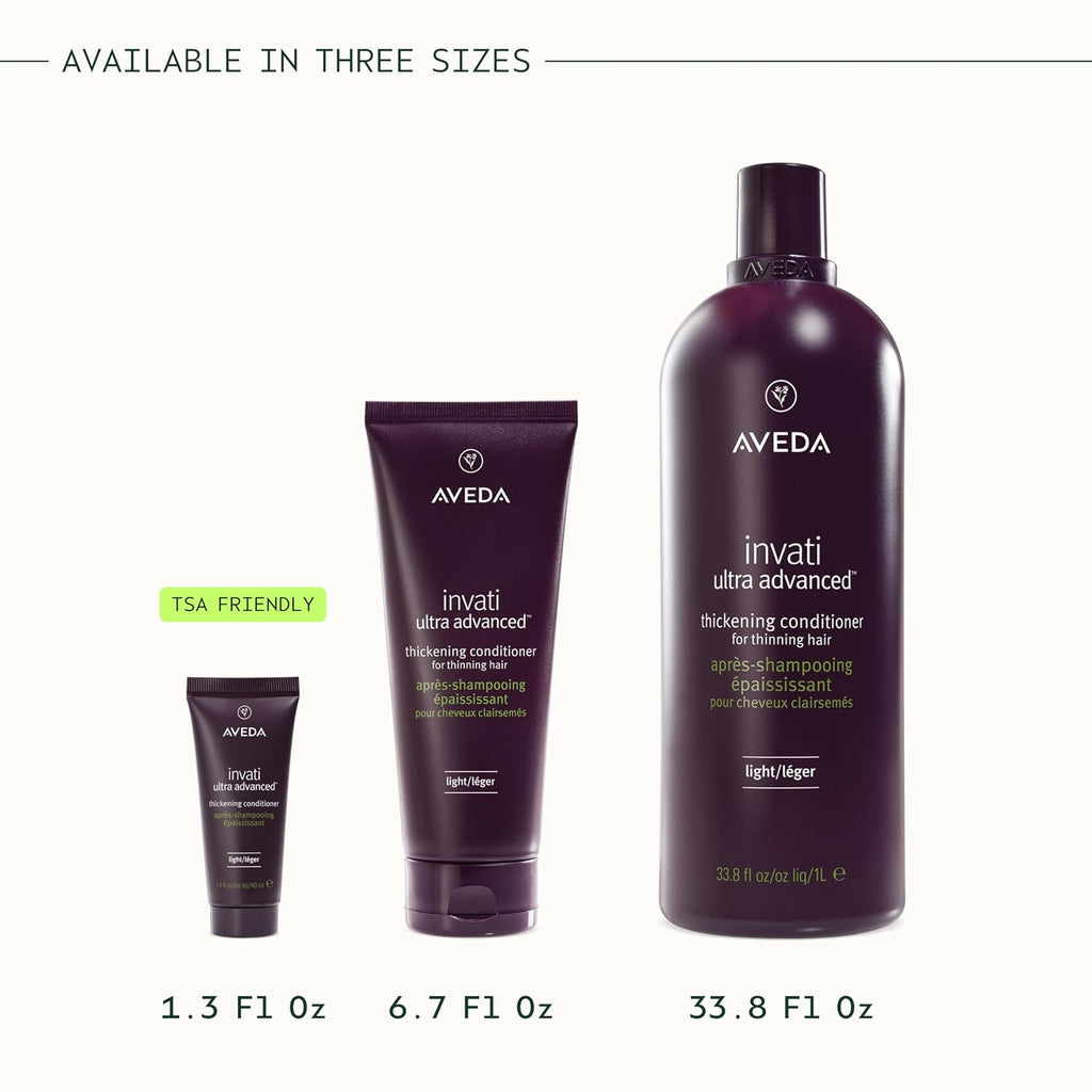 Aveda Invati Ultra Advanced Thickening Conditioner Light & Rich | Step 2 of 4 | Reduces Hair Loss by 77% | for Fine to Medium Thinning Hair Types | Normal to Oily Scalp | 96% Naturally Derived*