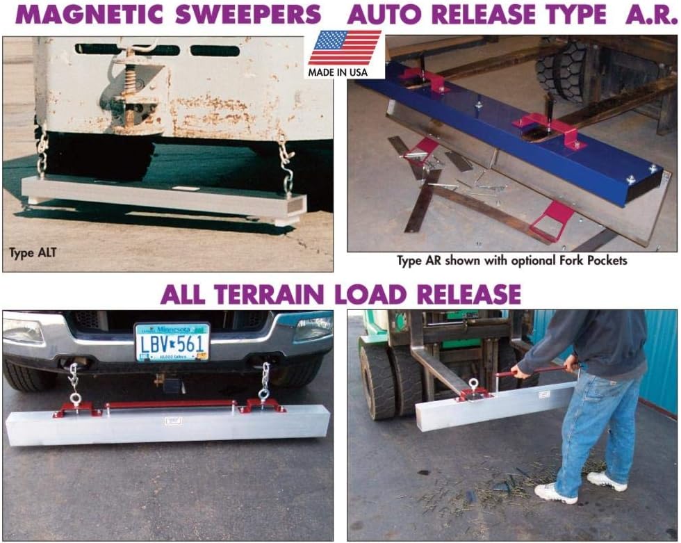 AMK Manufacturing Load Release Roadmag Magnetic Sweeper - 60in. Length, Model Number RL-60